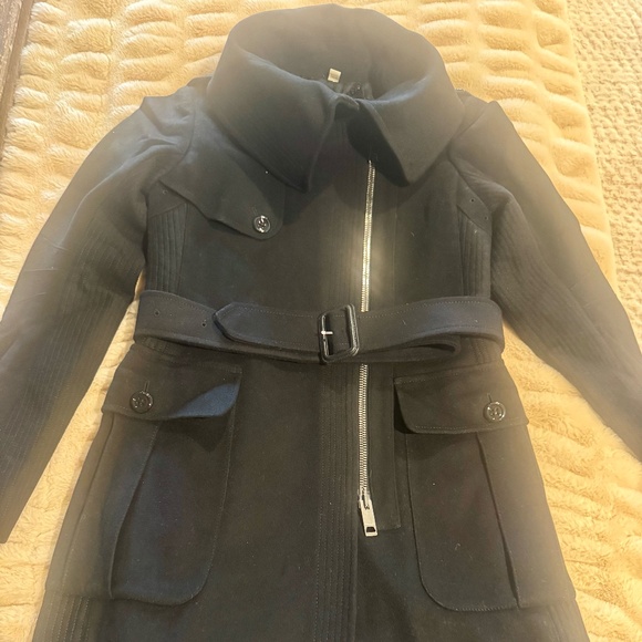 Burberry London wool black coat size 4 - Picture 1 of 8